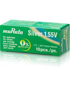 Hõbeoksiidpatarei SR716SW Murata 315