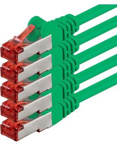 LAN Cable Cat6 3,0 m Green 1aTTack 5 pack