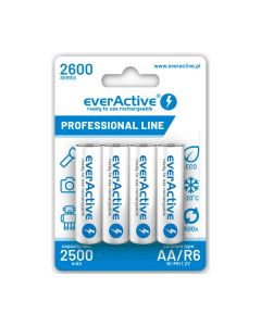 Kasutusvalmis laaditavad patareid AA 1,2 V 2450mAh