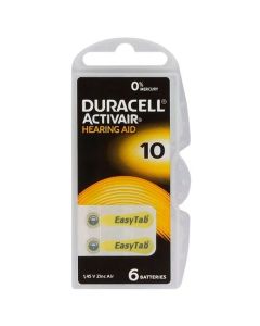 Kuuldeaparaadi patarei  Duracell Activair 10 6tk. blister