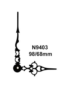 Mustad antiikseierid 98/68 mm